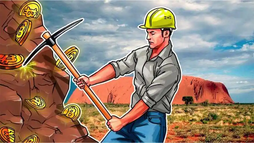 A large-scale mining farm with sophisticated cooling infrastructure